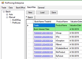 How to display end of day results in FinPricing