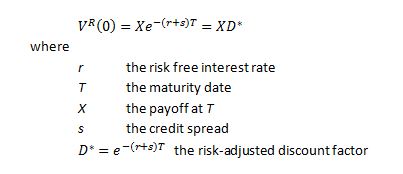 Compute risky value in CVA calculation in FinPricing